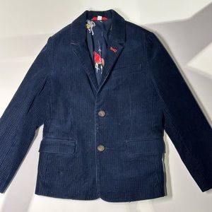 Mini Boden Boys Tan Brown Corduroy Blazer, size 7-8 y.o.